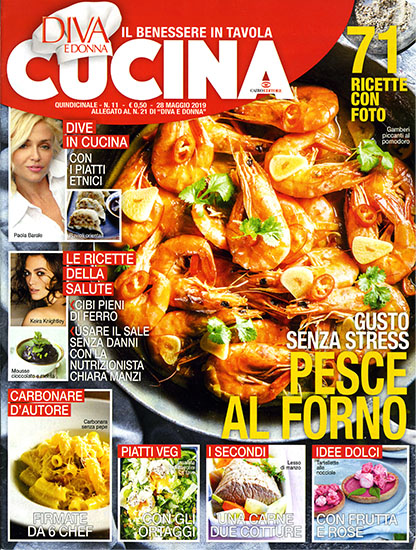 Diva Cucina n.11 del 28 maggio 2019 - allegato Diva e Donna n.21 - rassegna stampa - Prof. Nicola Sorrentino