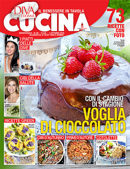 Diva Cucina n.20 dell'1 ottobre 2019 - allegato Diva e Donna n.39 - rassegna stampa - Prof. Nicola Sorrentino