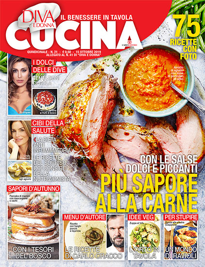 Diva Cucina n.21 del 15 ottobre 2019 - allegato Diva e Donna n.41 - rassegna stampa - Prof. Nicola Sorrentino