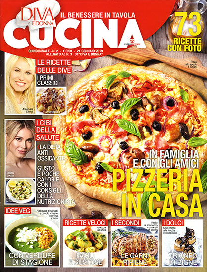 Diva Cucina n.2 del 21 gennaio 2020 - allegato Diva e Donna n.3 - rassegna stampa - Prof. Nicola Sorrentino