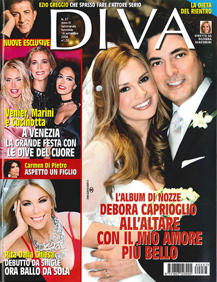 Diva e Donna n.37 del 16 settembre 2008 - rassegna stampa - Prof. Nicola Sorrentino
