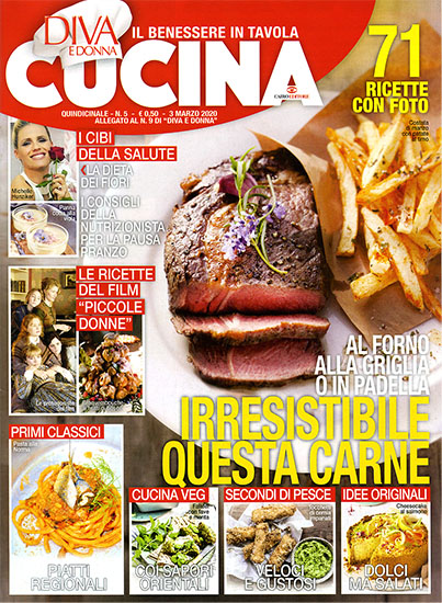 Diva Cucina n.5 del 3 marzo 2020 - allegato Diva e Donna n.9 - rassegna stampa - Prof. Nicola Sorrentino