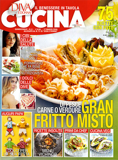 Diva Cucina n.6 del 17 marzo 2020 - allegato Diva e Donna n.11 - rassegna stampa - Prof. Nicola Sorrentino