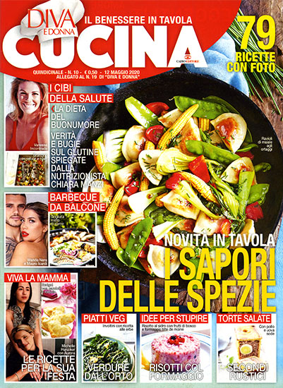 Diva Cucina n.10 del 12 maggio 2020 - allegato Diva e Donna n.19 - rassegna stampa - Prof. Nicola Sorrentino