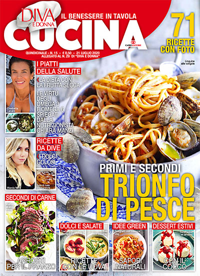 Diva Cucina n.15 del 21 luglio 2020 - allegato Diva e Donna n.29 - rassegna stampa - Prof. Nicola Sorrentino