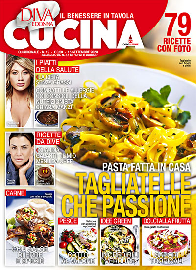 Diva Cucina n.19 del 15 settembre 2020 - allegato Diva e Donna n.37 - rassegna stampa - Prof. Nicola Sorrentino