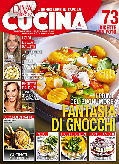 Diva Cucina n.5 del 2 marzo 2021 - allegato Diva e Donna n.9 - rassegna stampa - Prof. Nicola Sorrentino