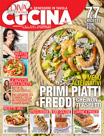 Diva Cucina n.7 del 4 settembre 2018 - allegato Diva e Donna n.35 - rassegna stampa - Prof. Nicola Sorrentino