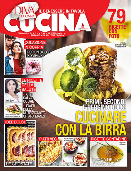 Diva Cucina n.5 del 27 febbraio 2019 - allegato Diva e Donna n.9 - rassegna stampa - Prof. Nicola Sorrentino