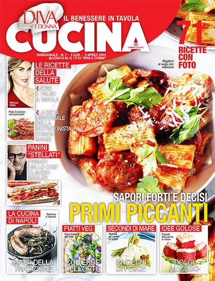 Diva Cucina n.7 del 2 aprile 2019 - allegato Diva e Donna n.13 - rassegna stampa - Prof. Nicola Sorrentino