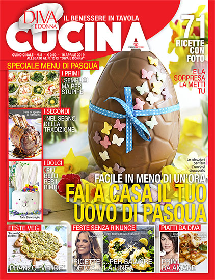 Diva Cucina n.8 del 16 aprile 2019 - allegato Diva e Donna n.15 - rassegna stampa - Prof. Nicola Sorrentino