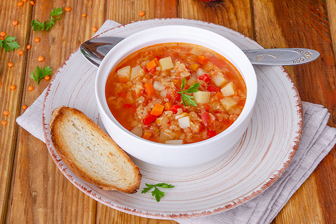 Zuppa di verdure con pane - Prof. Nicola Sorrentino