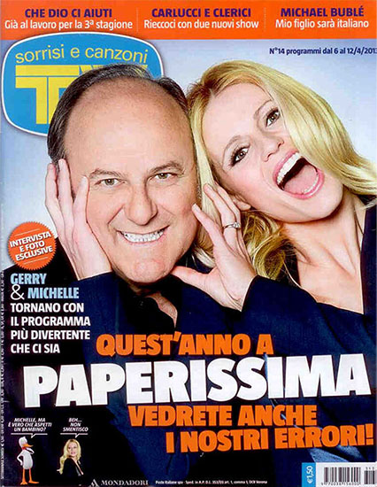 TV Sorrisi e Canzoni n.14 del 6 aprile 2013 - rassegna stampa - Prof. Nicola Sorrentino